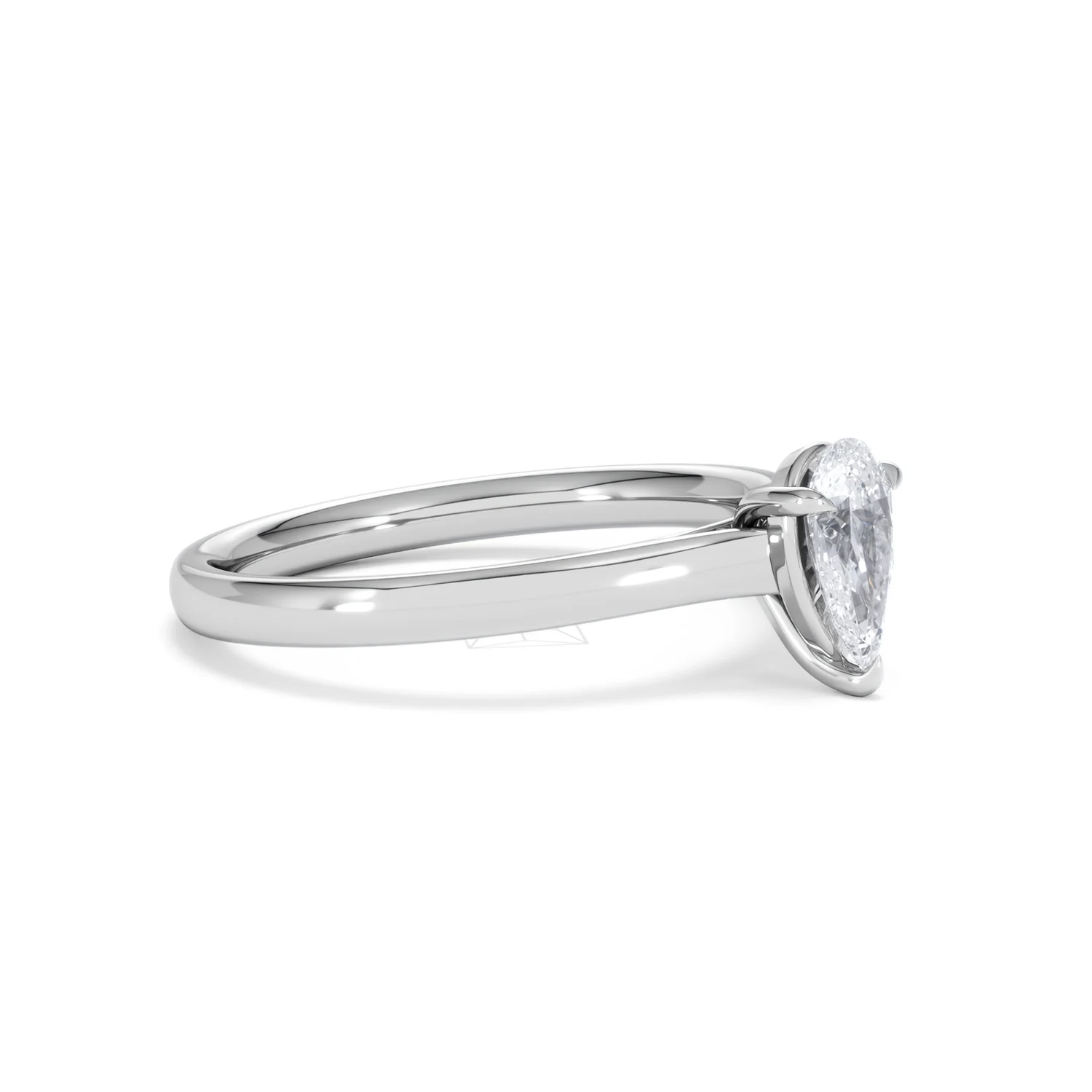 Amora Pear 0.50ct Lab Diamond Engagement Ring F/VS Set in 18K White Gold - Image 20