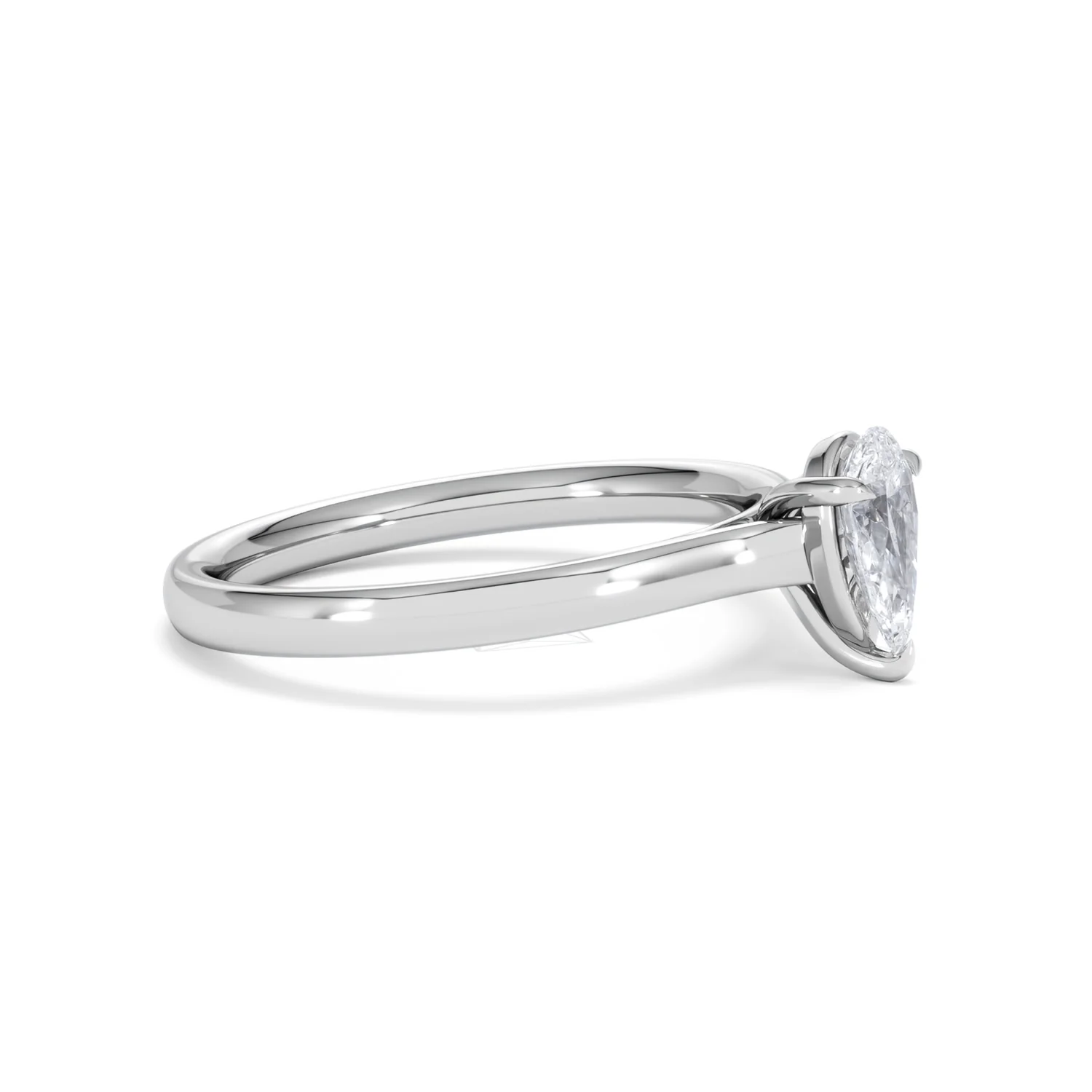 Amora Pear 0.50ct Lab Diamond Engagement Ring F/VS Set in 18K White Gold - Image 22