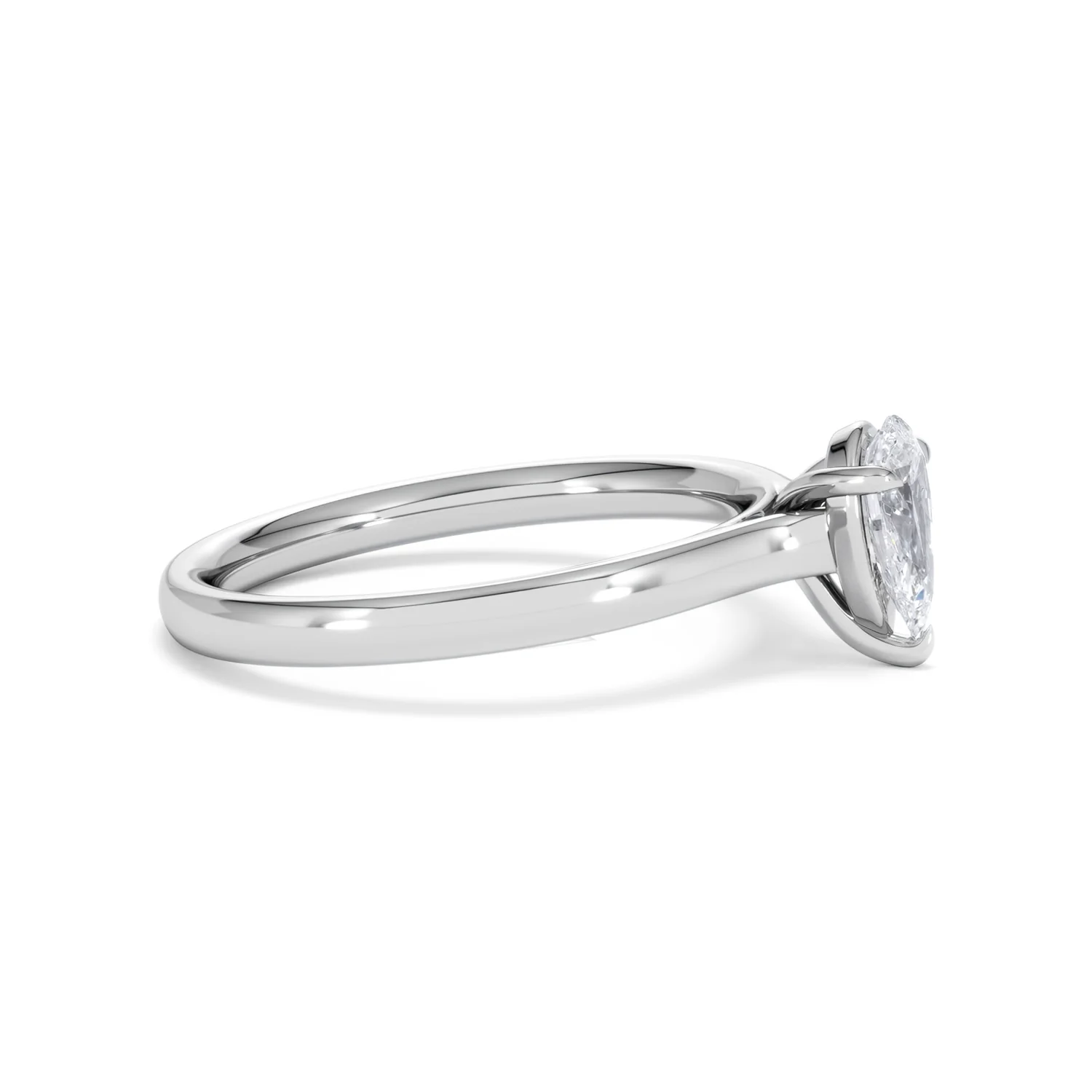 Amora Pear 0.50ct Lab Diamond Engagement Ring F/VS Set in 18K White Gold - Image 24