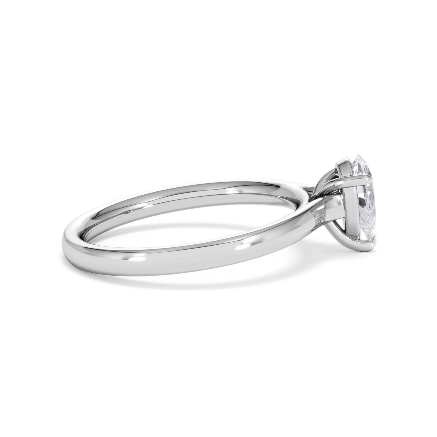 Amora Pear 0.50ct Lab Diamond Engagement Ring F/VS Set in 18K White Gold - Image 29