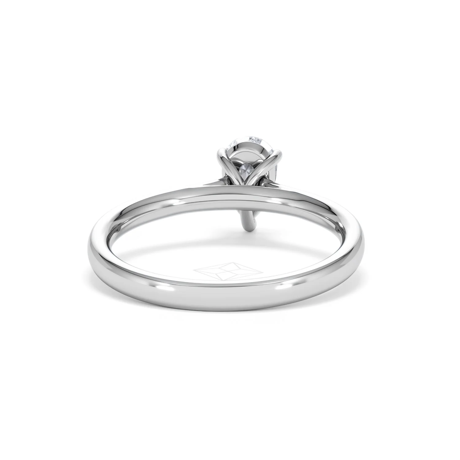 Amora Pear 0.50ct Lab Diamond Engagement Ring F/VS Set in 18K White Gold - Image 46