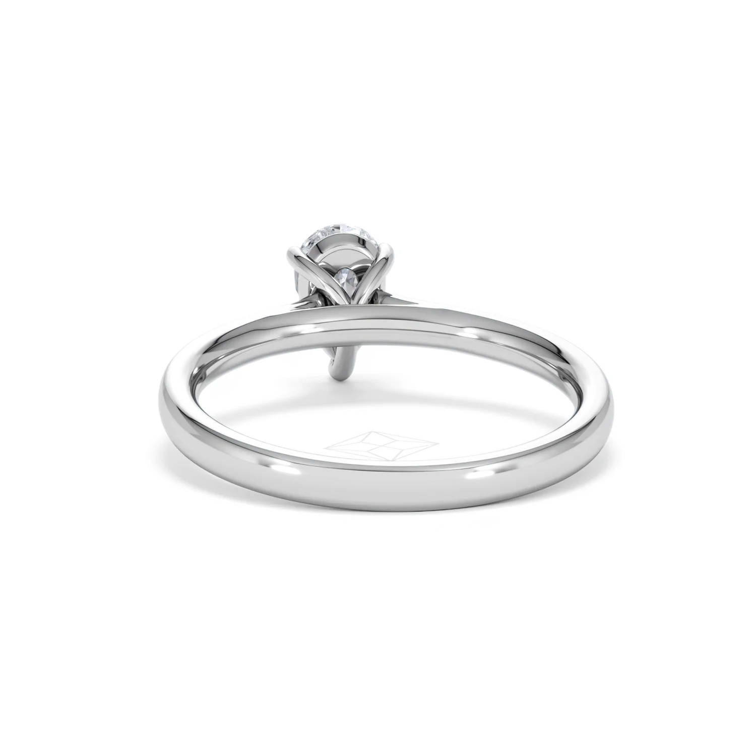 Amora Pear 0.50ct Lab Diamond Engagement Ring F/VS Set in 18K White Gold - Image 50
