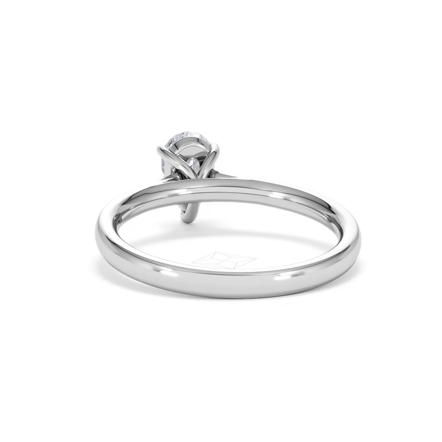 Amora Pear 0.50ct Lab Diamond Engagement Ring F/VS Set in 18K White Gold - Image 51