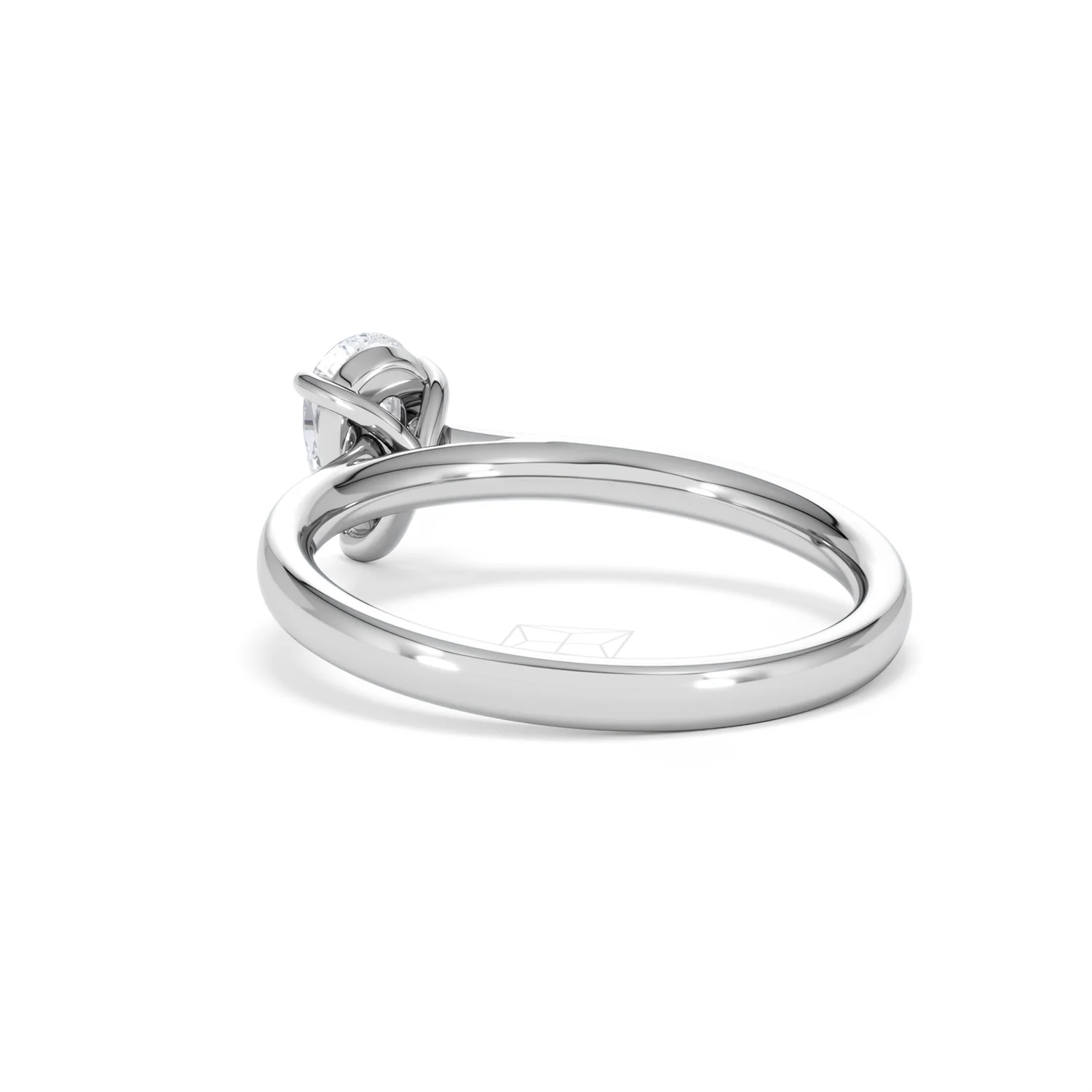 Amora Pear 0.50ct Lab Diamond Engagement Ring F/VS Set in 18K White Gold - Image 55