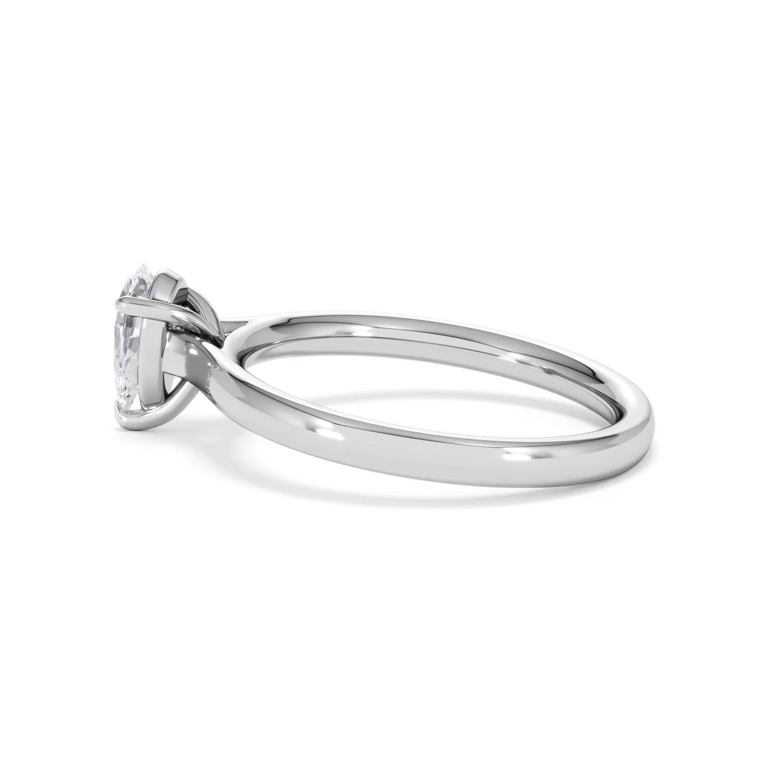 Amora Pear 0.50ct Lab Diamond Engagement Ring F/VS Set in 18K White Gold - Image 65