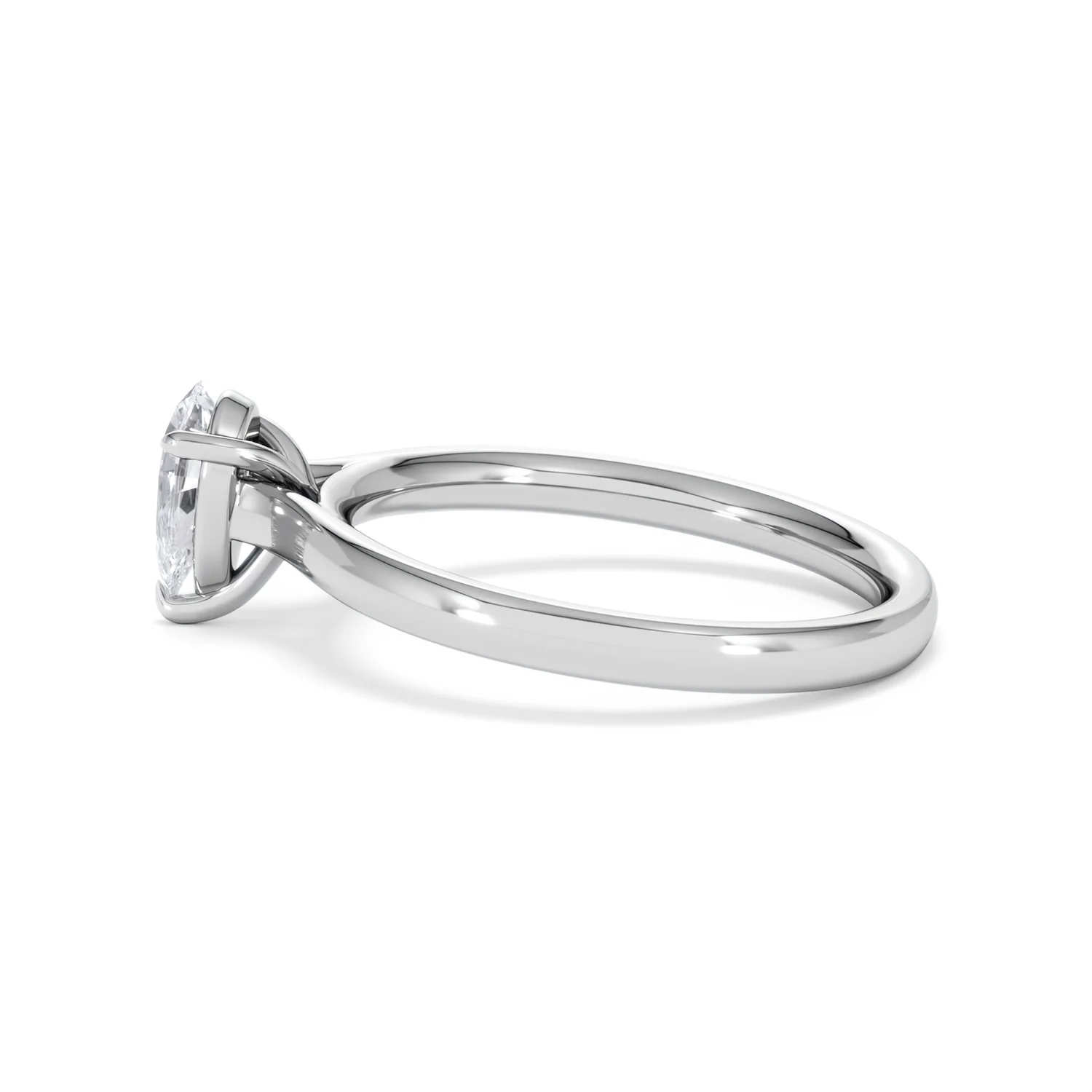 Amora Pear 0.50ct Lab Diamond Engagement Ring F/VS Set in 18K White Gold - Image 66