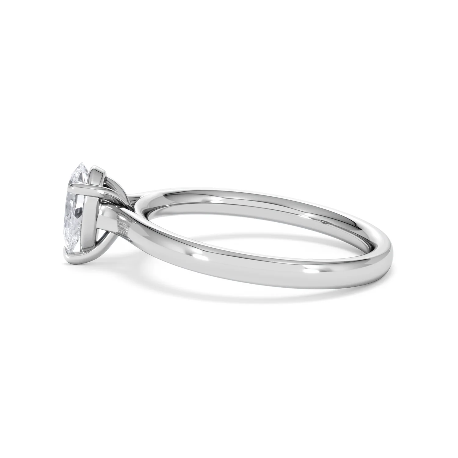 Amora Pear 0.50ct Lab Diamond Engagement Ring F/VS Set in 18K White Gold - Image 67