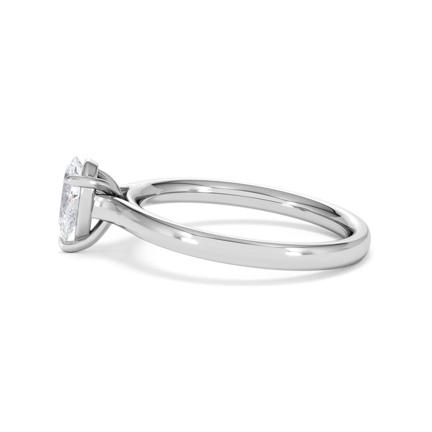 Amora Pear 0.50ct Lab Diamond Engagement Ring F/VS Set in 18K White Gold - Image 68