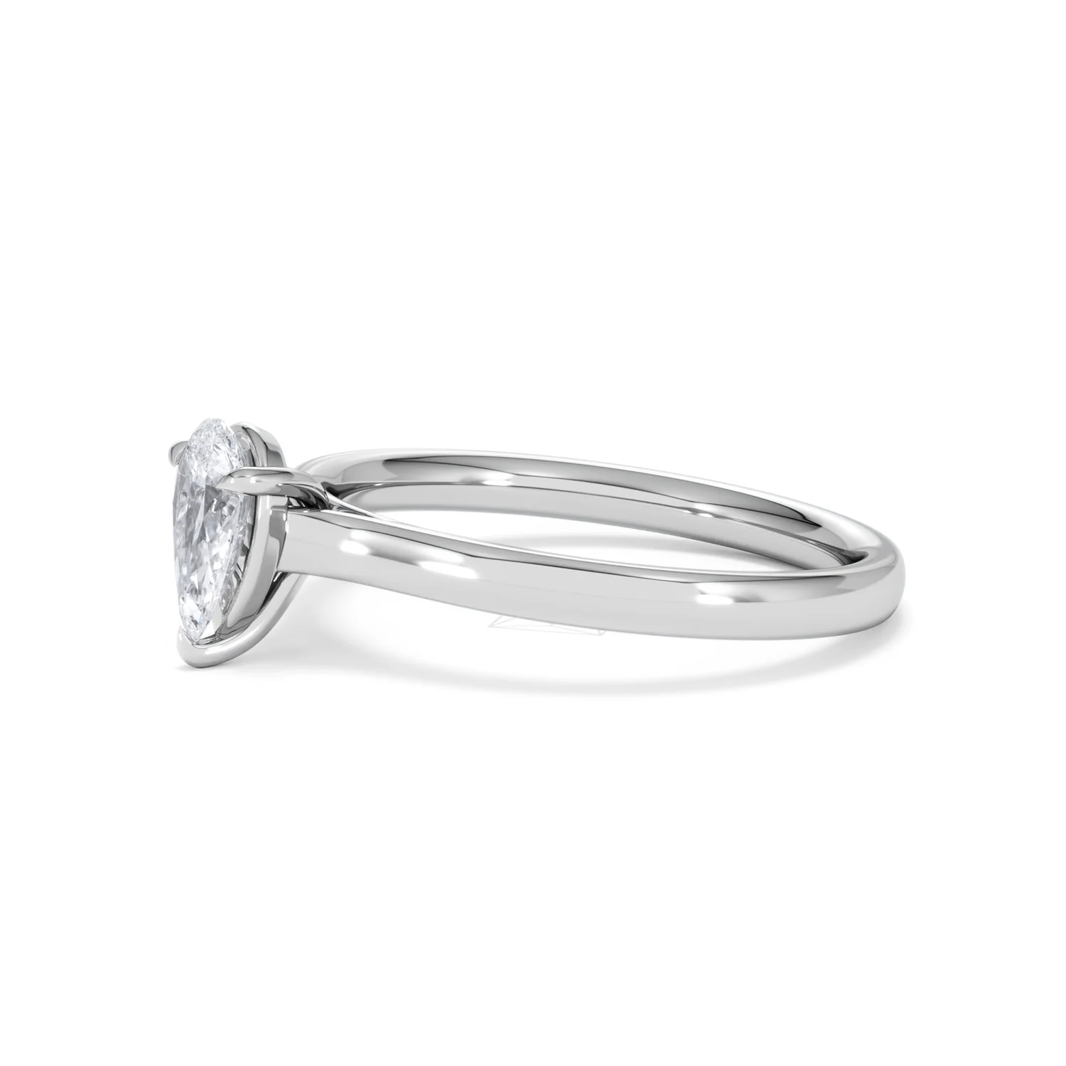 Amora Pear 0.50ct Lab Diamond Engagement Ring F/VS Set in 18K White Gold - Image 74