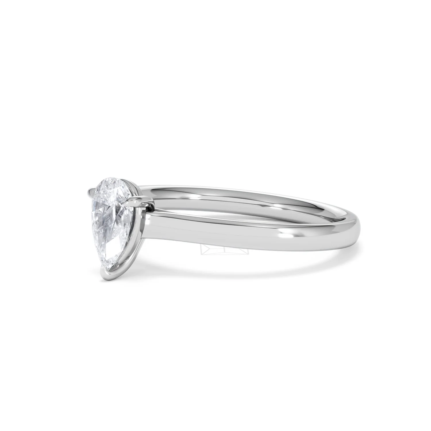 Amora Pear 0.50ct Lab Diamond Engagement Ring F/VS Set in 18K White Gold - Image 78