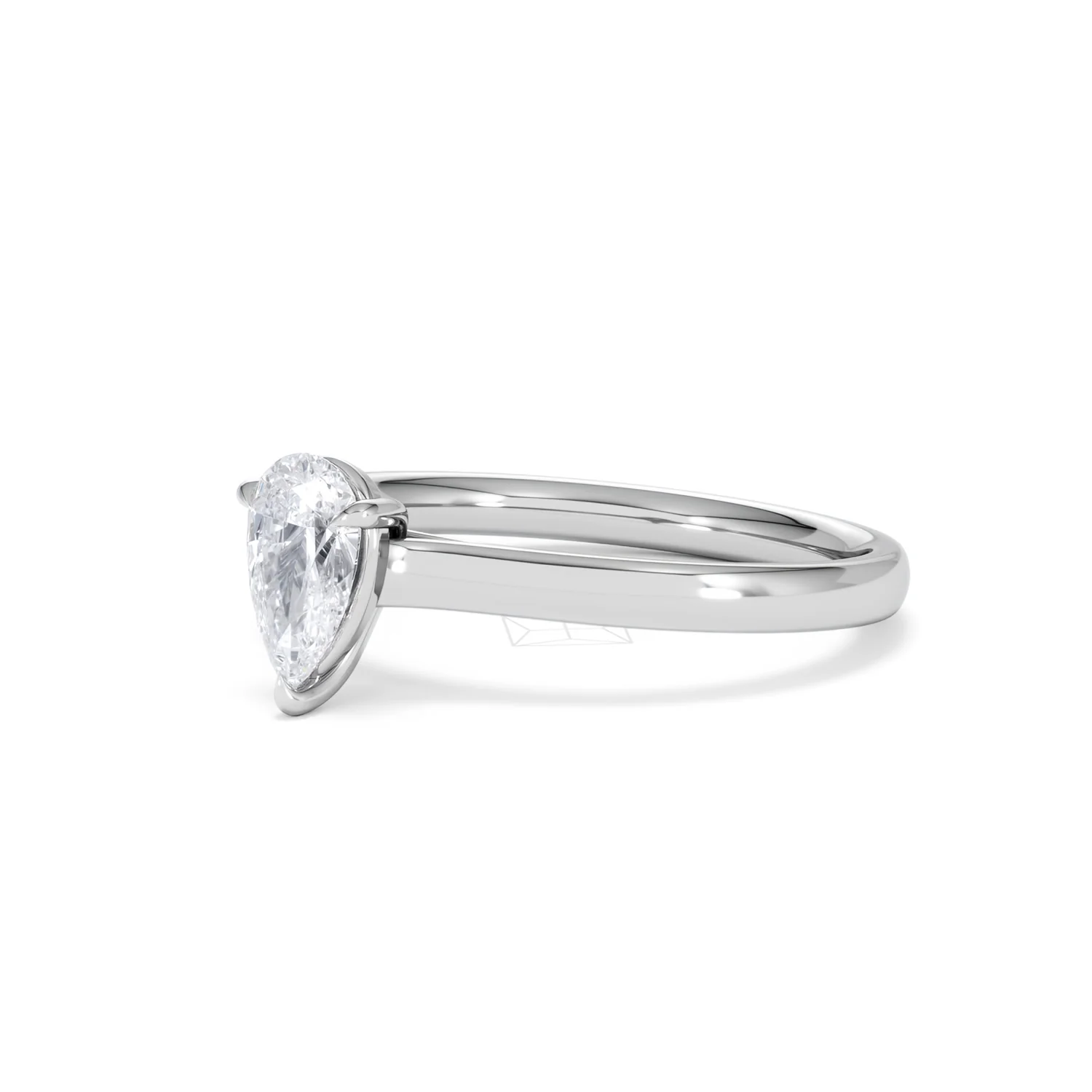 Amora Pear 0.50ct Lab Diamond Engagement Ring F/VS Set in 18K White Gold - Image 79