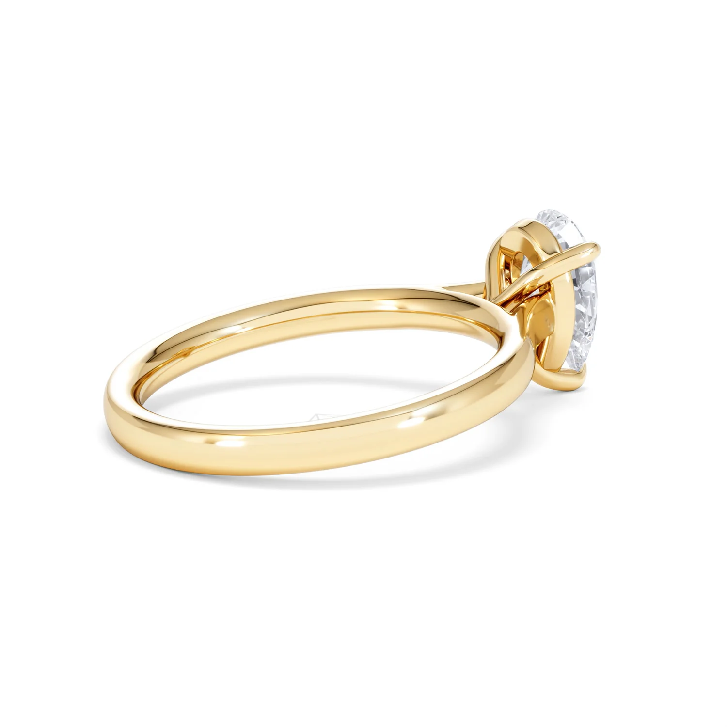 Amora Pear 1.00ct Lab Diamond Engagement Ring F/VS Set in 18K Gold - Image 35
