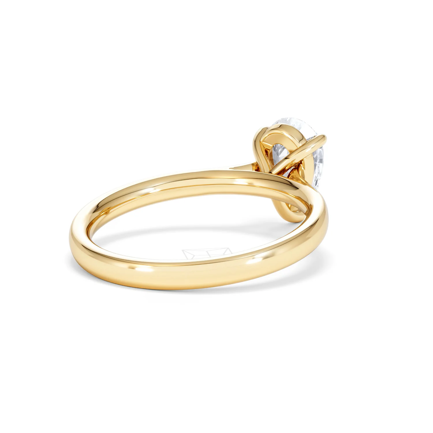 Amora Pear 1.00ct Lab Diamond Engagement Ring F/VS Set in 18K Gold - Image 40
