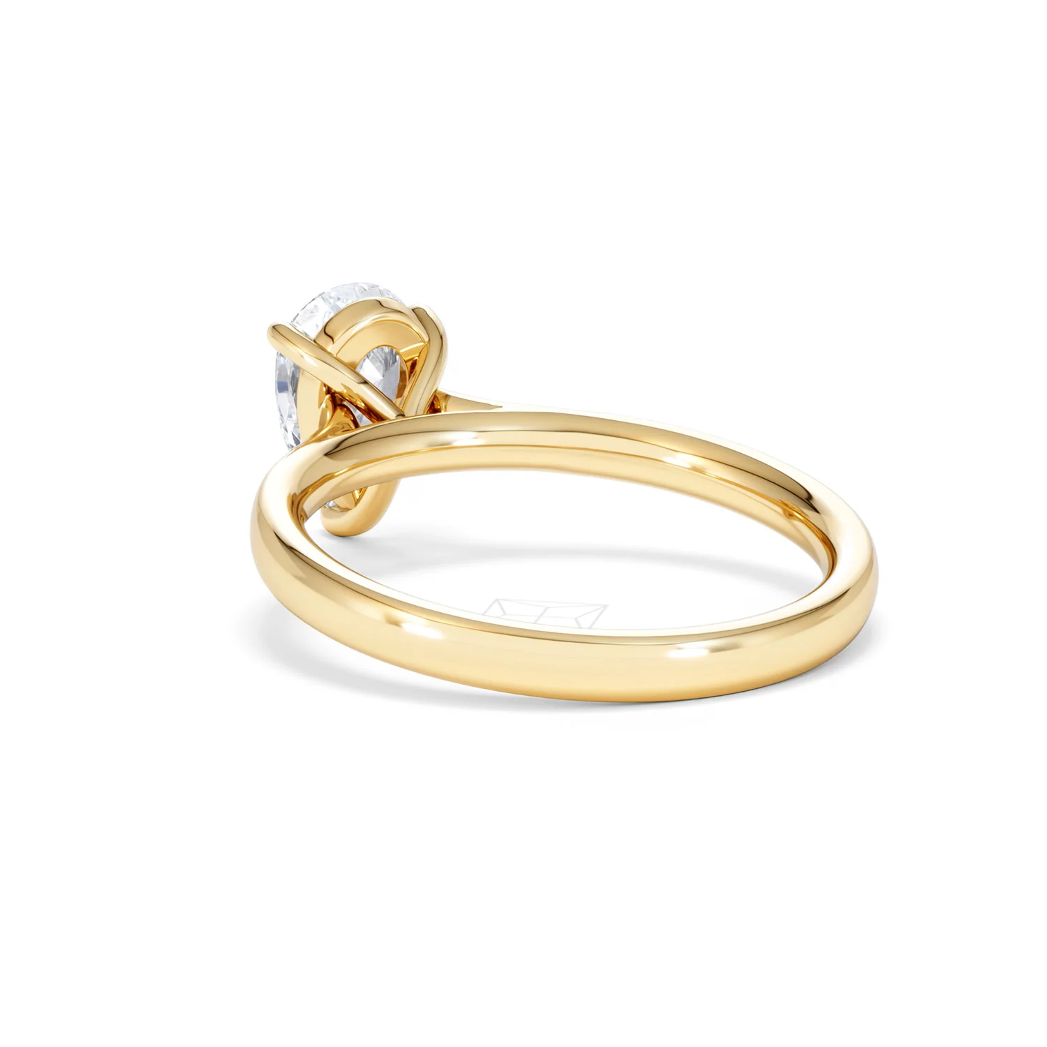 Amora Pear 1.00ct Lab Diamond Engagement Ring F/VS Set in 18K Gold - Image 55