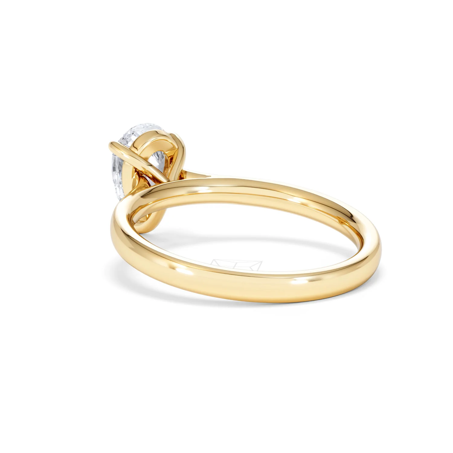 Amora Pear 1.00ct Lab Diamond Engagement Ring F/VS Set in 18K Gold - Image 56