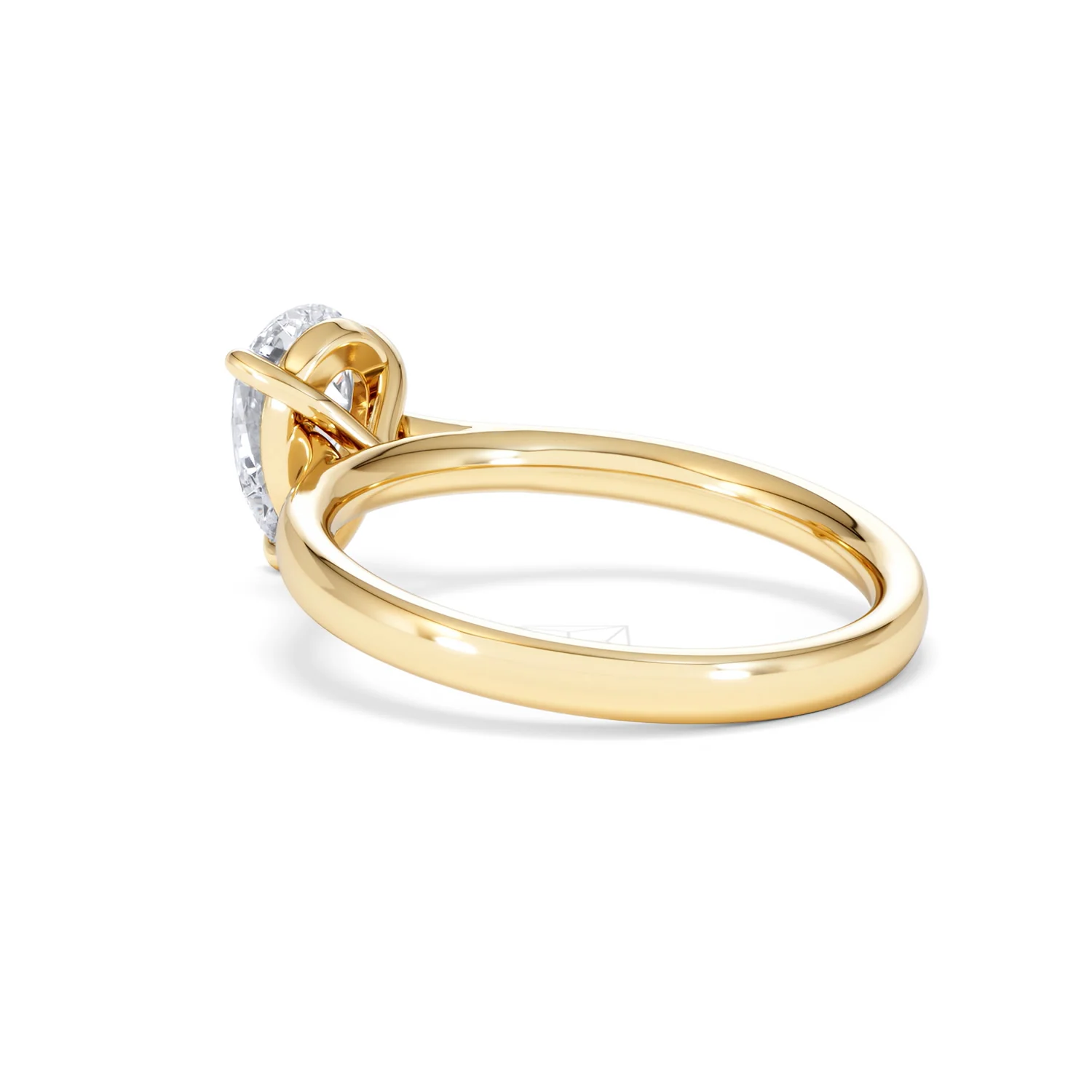 Amora Pear 1.00ct Lab Diamond Engagement Ring F/VS Set in 18K Gold - Image 58