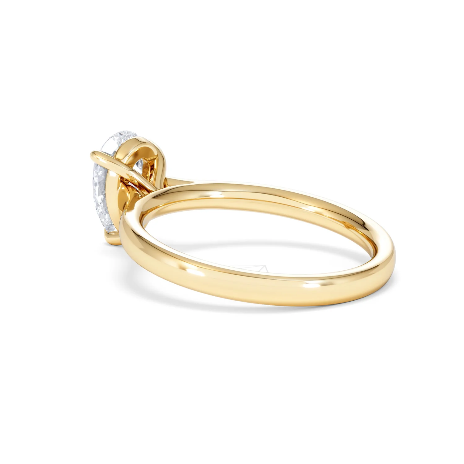 Amora Pear 1.00ct Lab Diamond Engagement Ring F/VS Set in 18K Gold - Image 59
