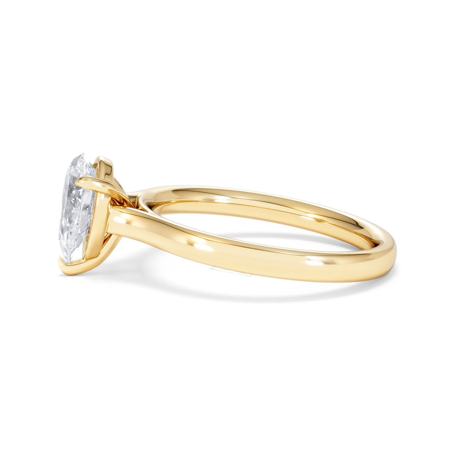 Amora Pear 1.00ct Lab Diamond Engagement Ring F/VS Set in 18K Gold - Image 70