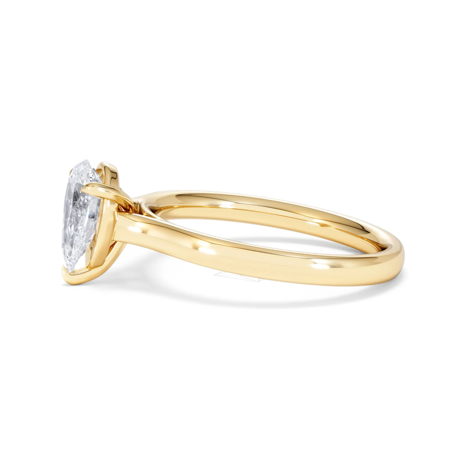 Amora Pear 1.00ct Lab Diamond Engagement Ring F/VS Set in 18K Gold - Image 71