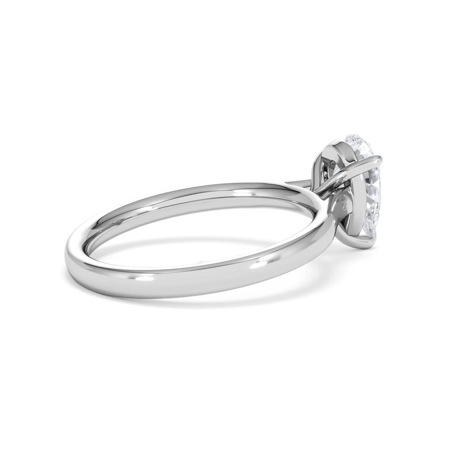 Amora Pear 1.00ct Lab Diamond Engagement Ring F/VS Set in 18K White Gold - Image 34