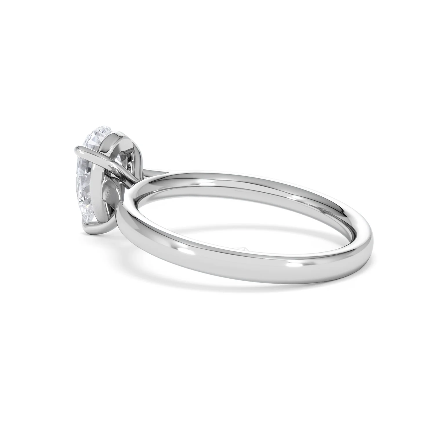 Amora Pear 1.00ct Lab Diamond Engagement Ring F/VS Set in 18K White Gold - Image 61