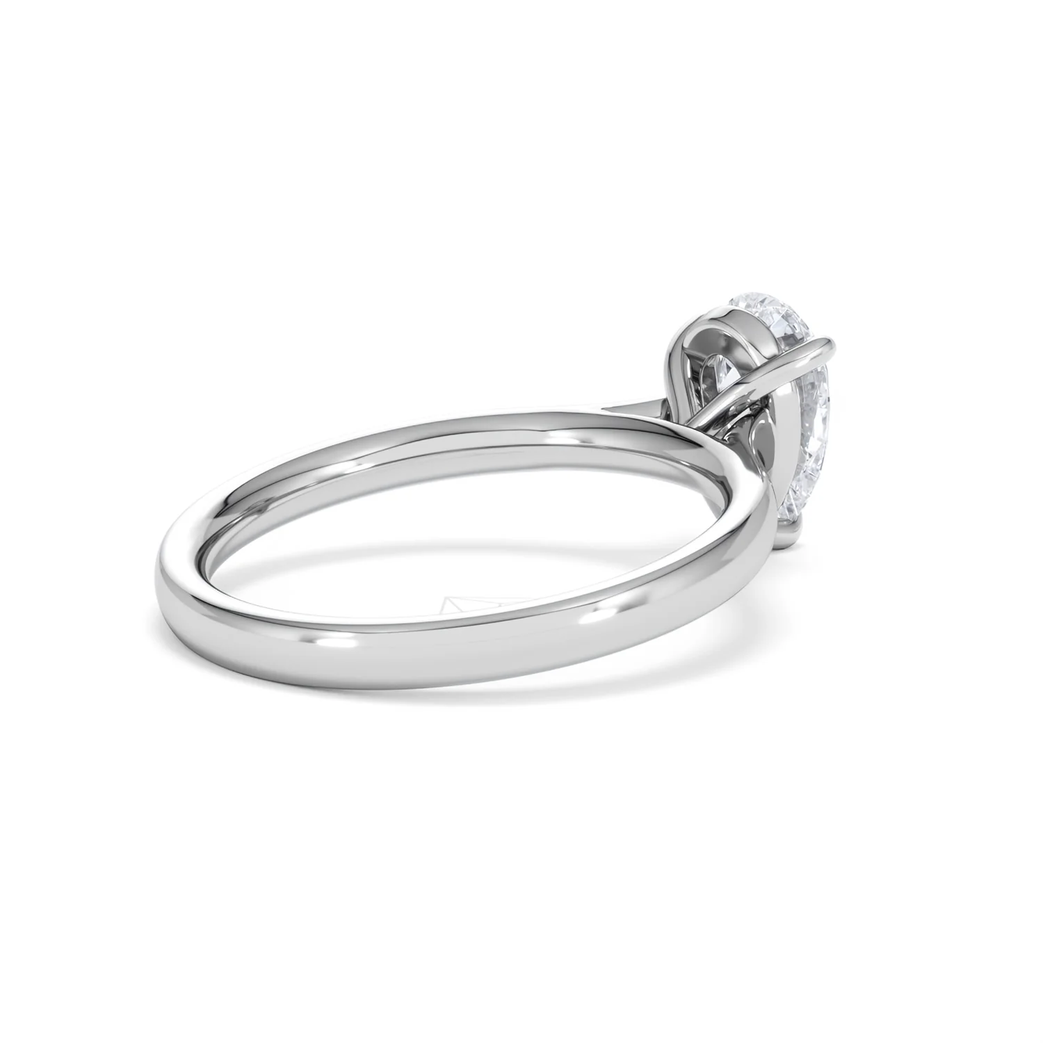 Amora Pear 1.00ct Lab Diamond Engagement Ring F/VS Set in Platinum - Image 37