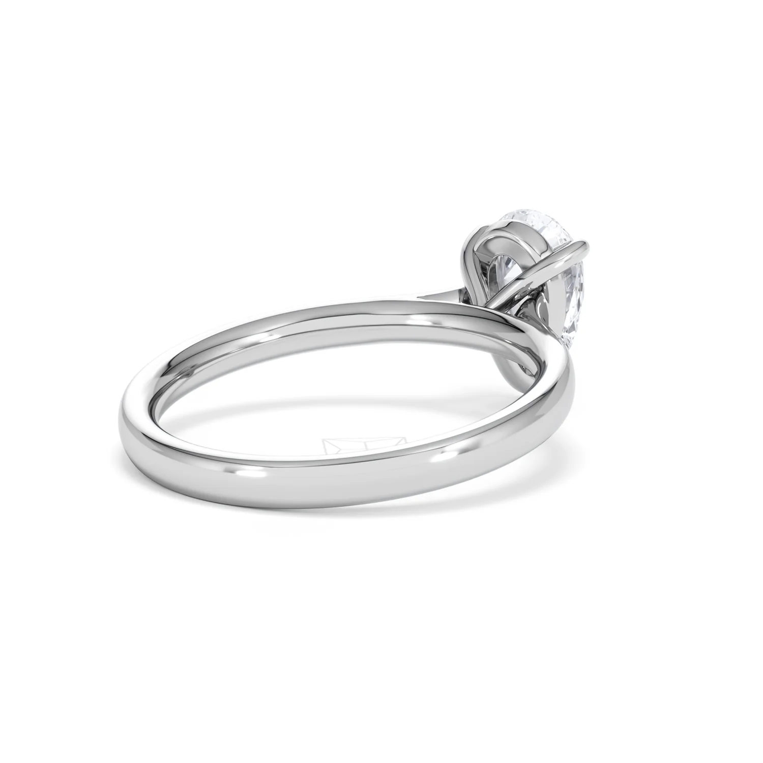 Amora Pear 1.00ct Lab Diamond Engagement Ring F/VS Set in Platinum - Image 39