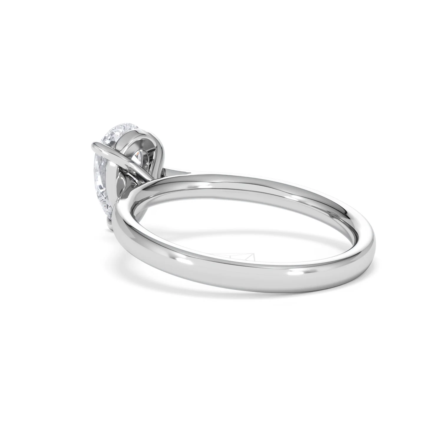 Amora Pear 1.00ct Lab Diamond Engagement Ring F/VS Set in Platinum - Image 58