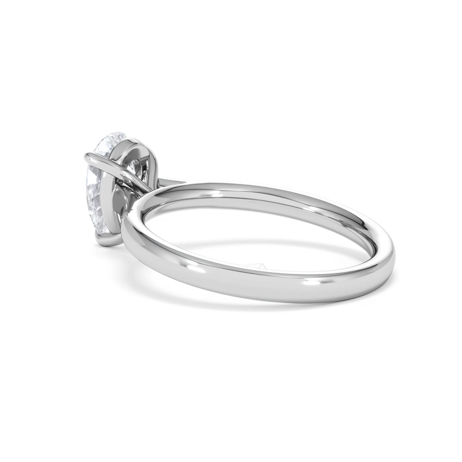 Amora Pear 1.00ct Lab Diamond Engagement Ring F/VS Set in Platinum - Image 60