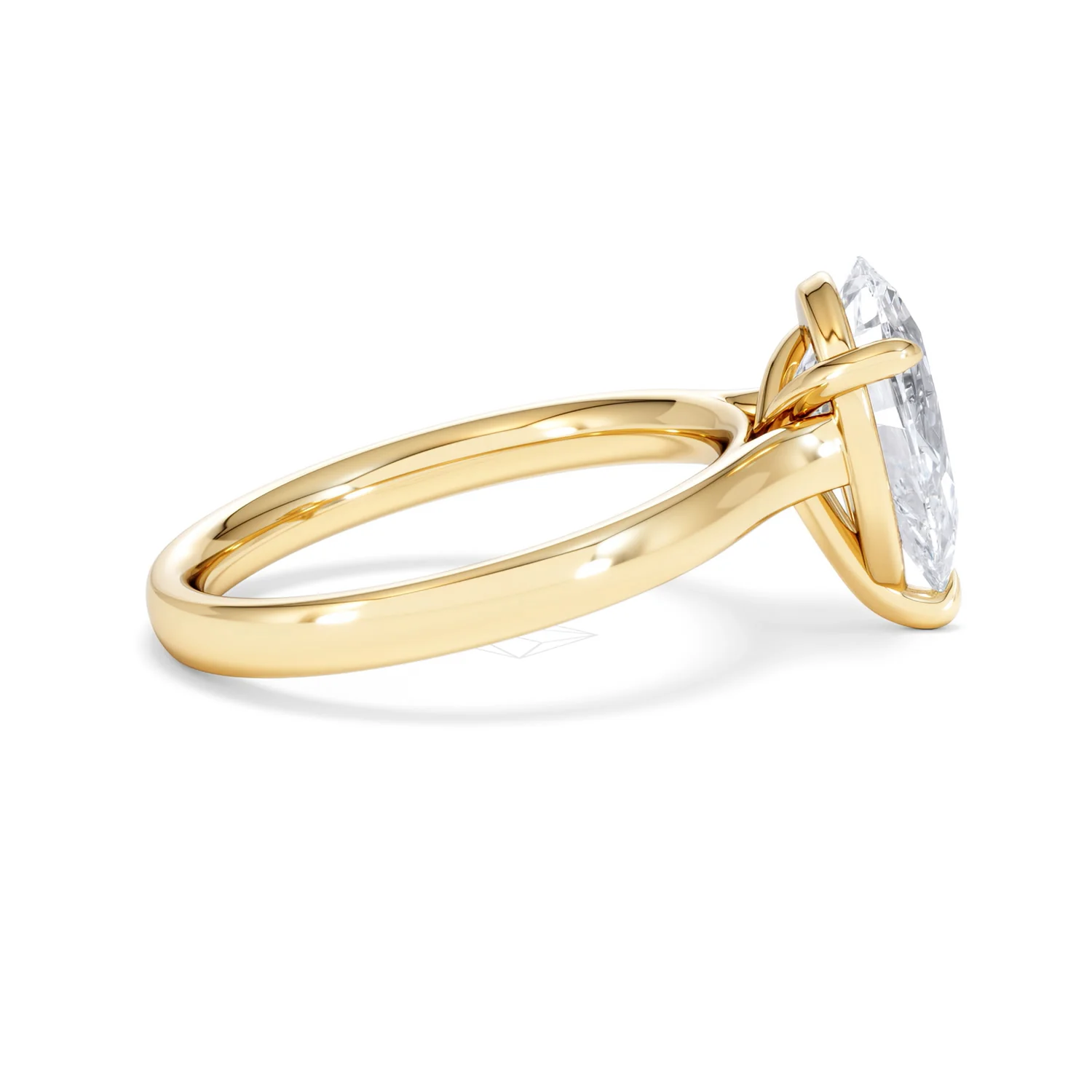 Amora Pear 2.00ct Lab Diamond Engagement Ring F/VS Set in 18K Gold - Image 29