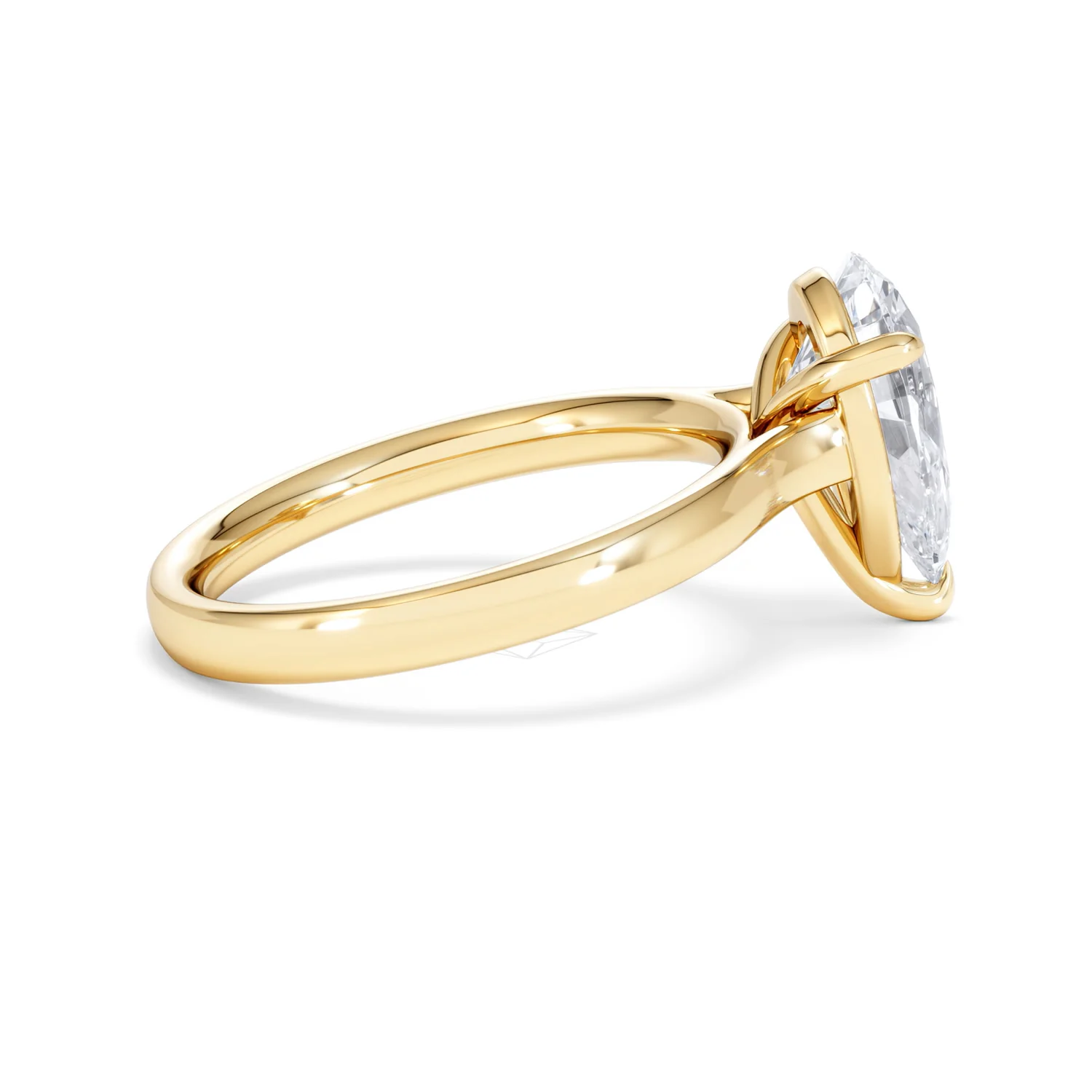 Amora Pear 2.00ct Lab Diamond Engagement Ring F/VS Set in 18K Gold - Image 30