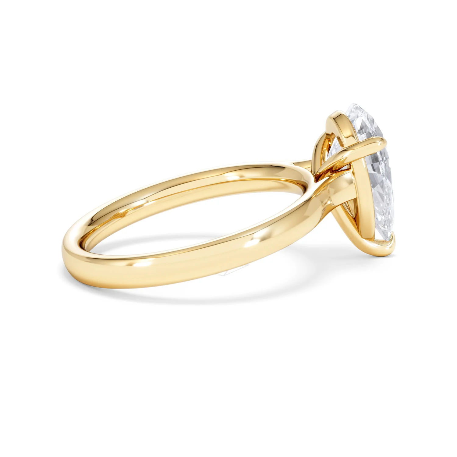 Amora Pear 2.00ct Lab Diamond Engagement Ring F/VS Set in 18K Gold - Image 31