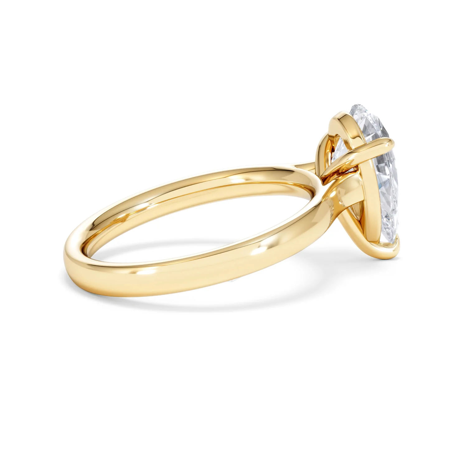 Amora Pear 2.00ct Lab Diamond Engagement Ring F/VS Set in 18K Gold - Image 32