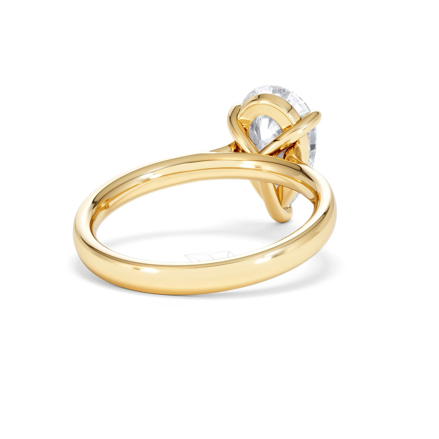 Amora Pear 2.00ct Lab Diamond Engagement Ring F/VS Set in 18K Gold - Image 42