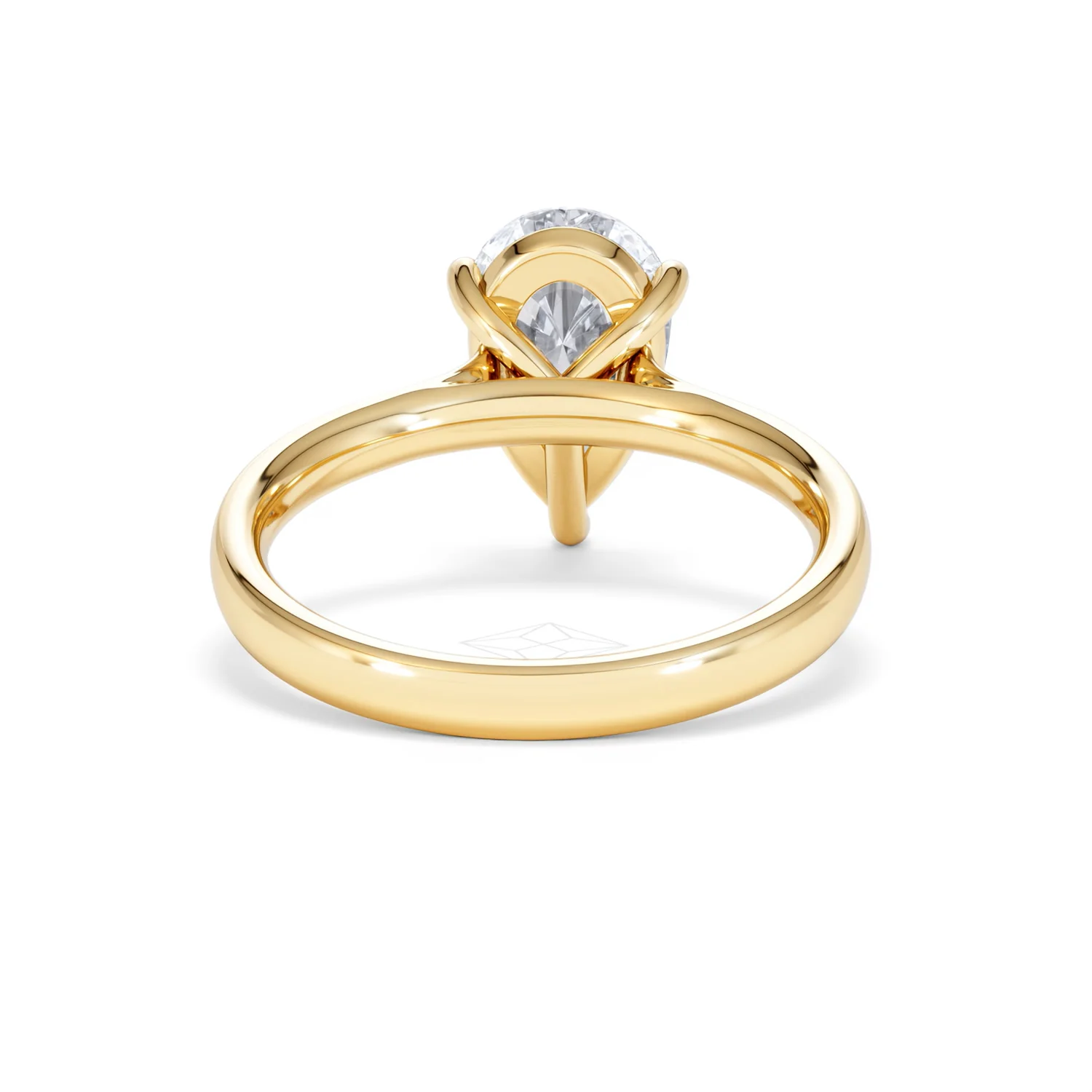 Amora Pear 2.00ct Lab Diamond Engagement Ring F/VS Set in 18K Gold - Image 47
