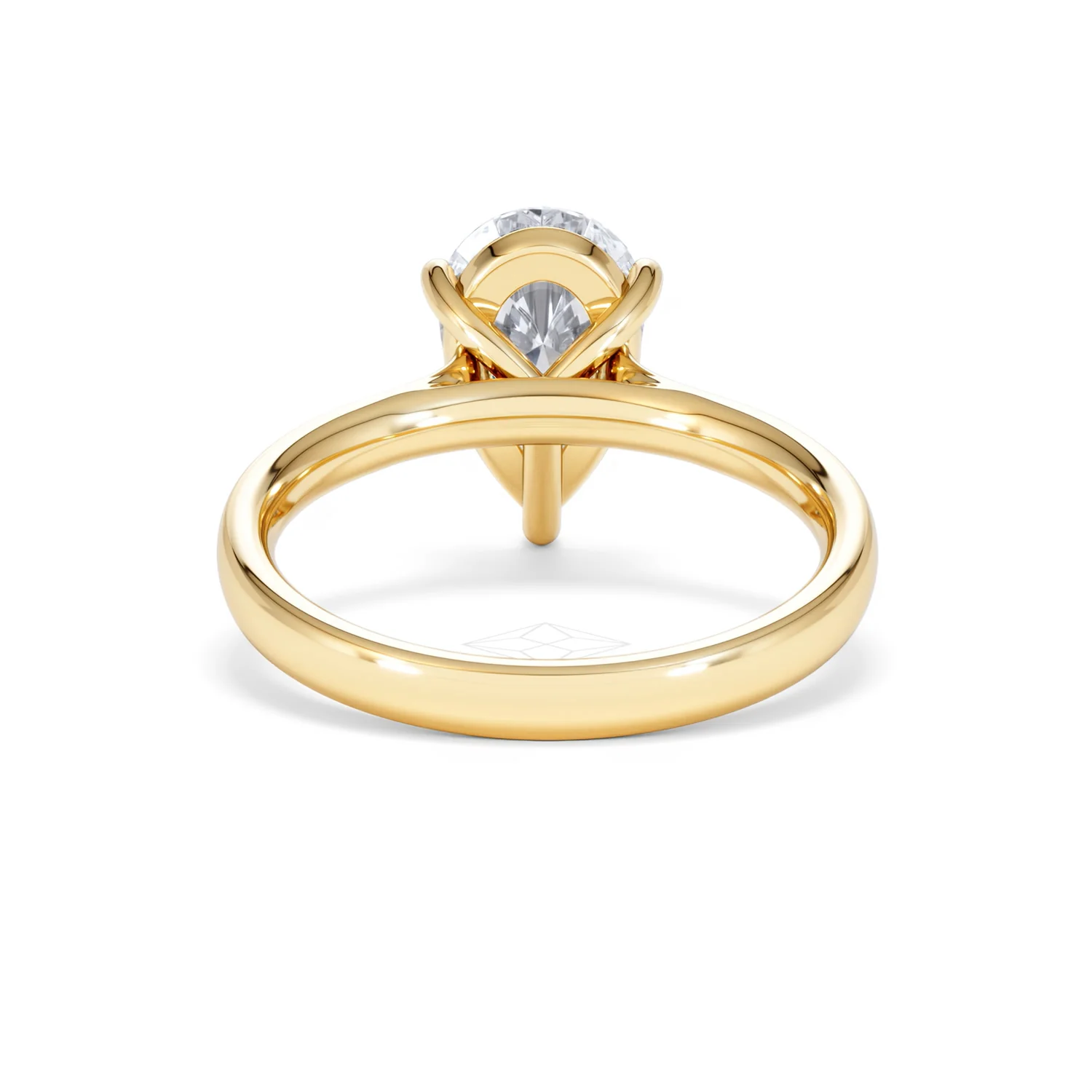 Amora Pear 2.00ct Lab Diamond Engagement Ring F/VS Set in 18K Gold - Image 48