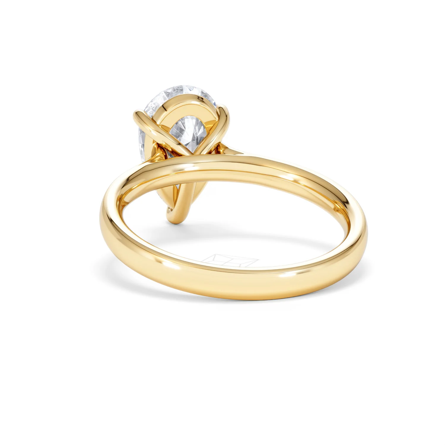 Amora Pear 2.00ct Lab Diamond Engagement Ring F/VS Set in 18K Gold - Image 52