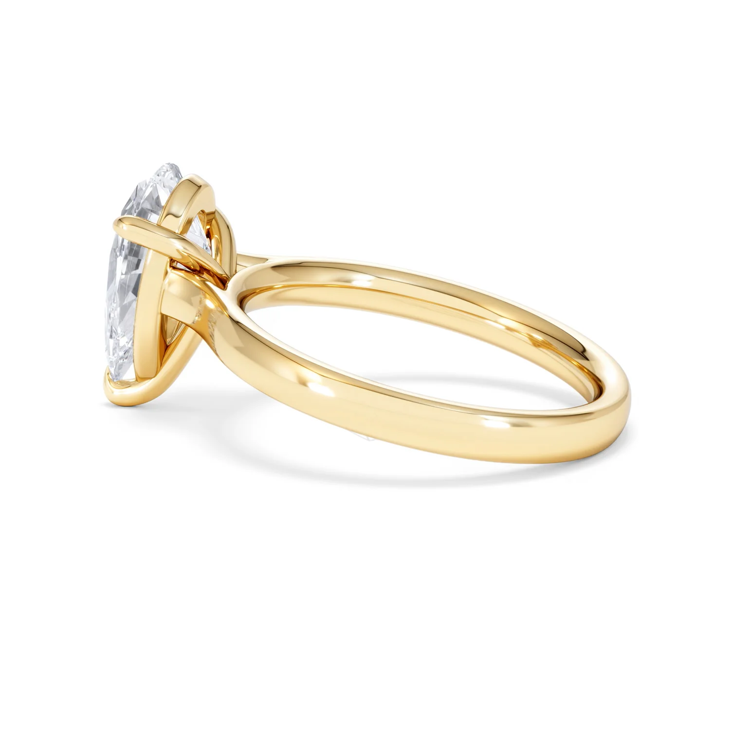 Amora Pear 2.00ct Lab Diamond Engagement Ring F/VS Set in 18K Gold - Image 64