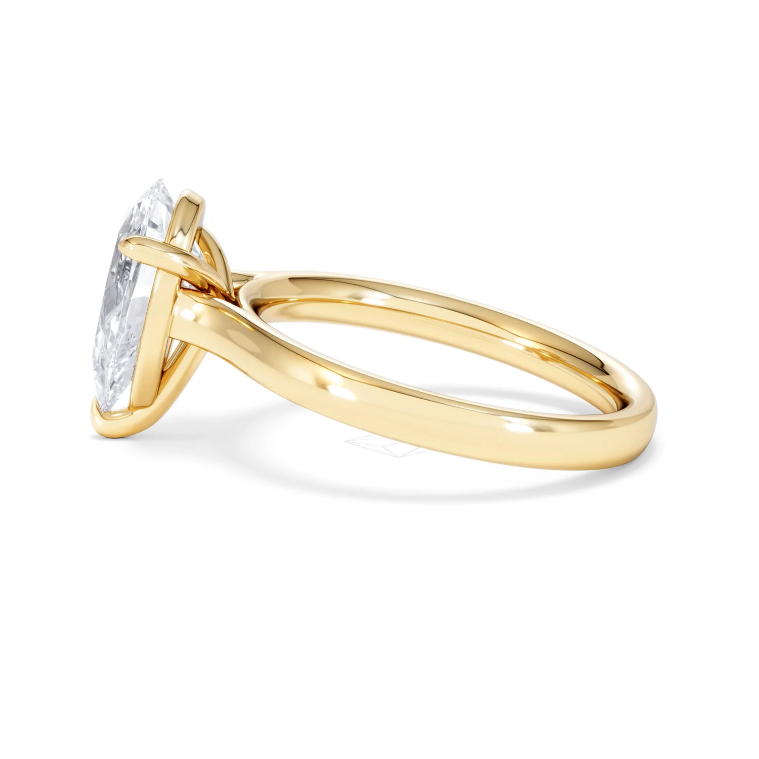 Amora Pear 2.00ct Lab Diamond Engagement Ring F/VS Set in 18K Gold - Image 67