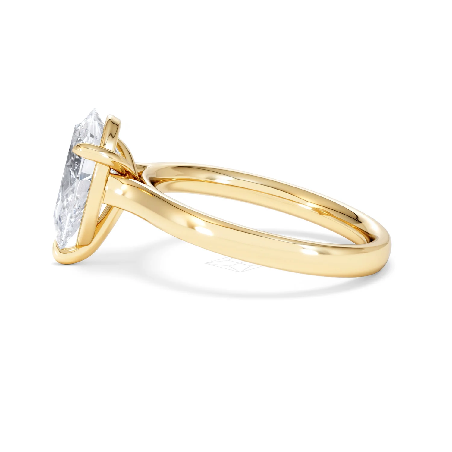 Amora Pear 2.00ct Lab Diamond Engagement Ring F/VS Set in 18K Gold - Image 68