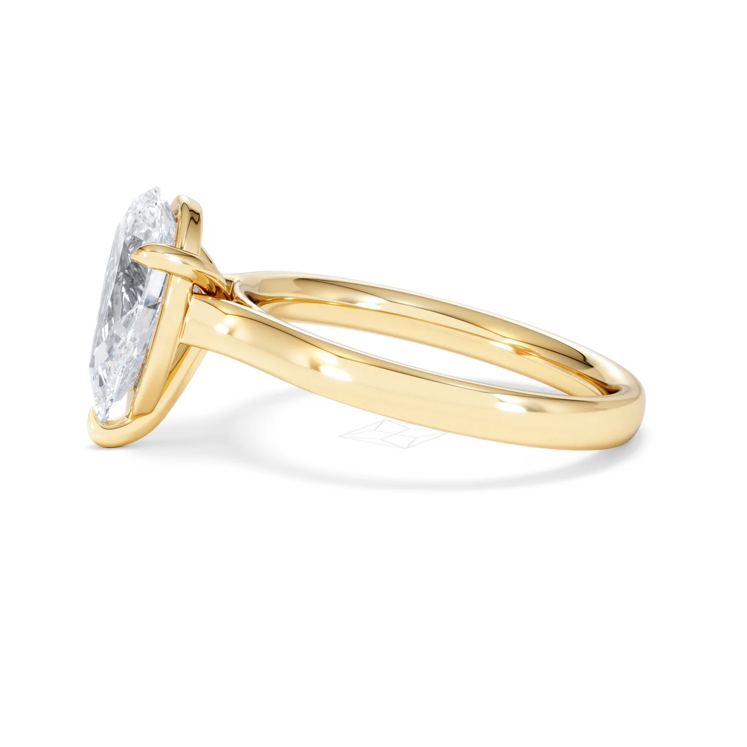 Amora Pear 2.00ct Lab Diamond Engagement Ring F/VS Set in 18K Gold - Image 70