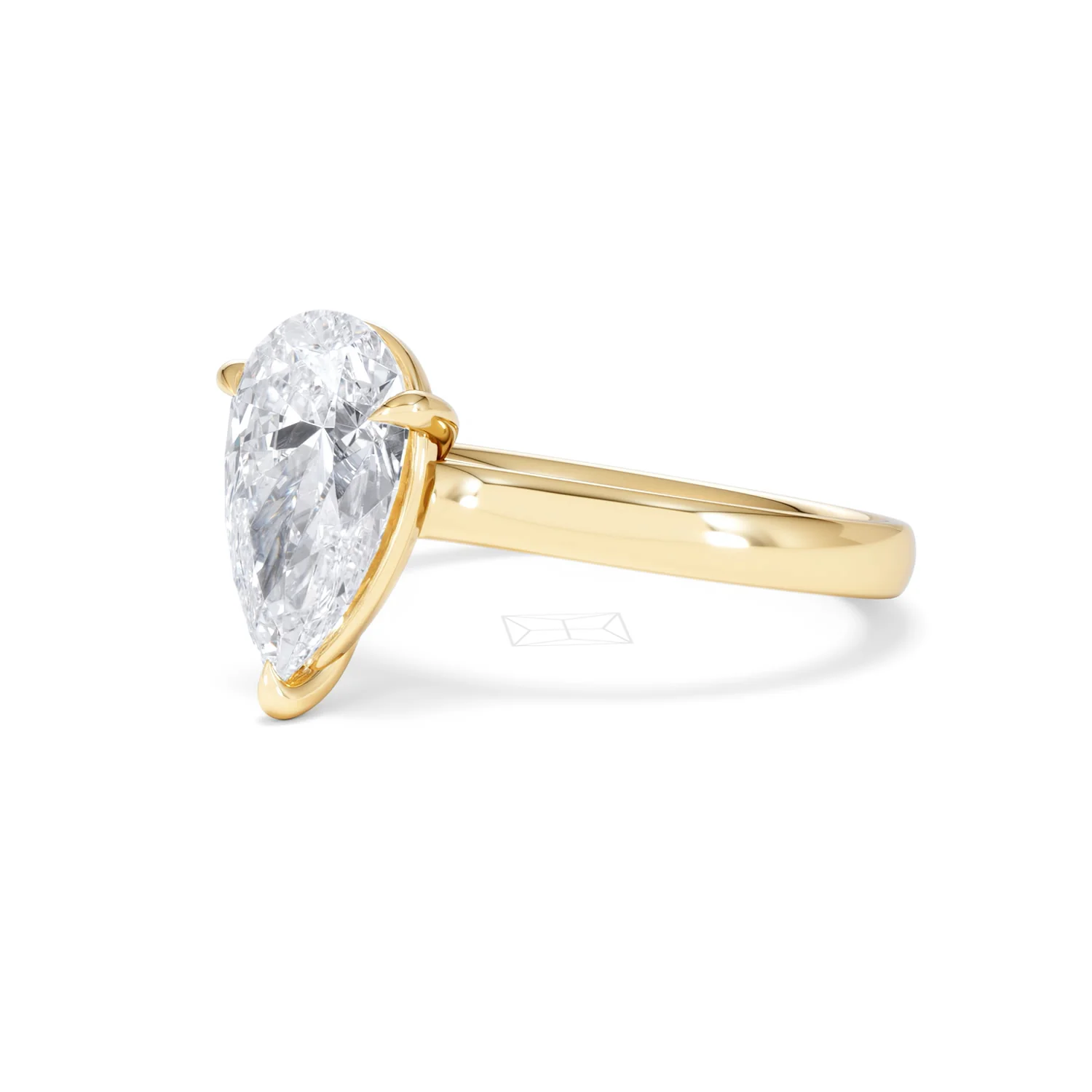 Amora Pear 2.00ct Lab Diamond Engagement Ring F/VS Set in 18K Gold - Image 79