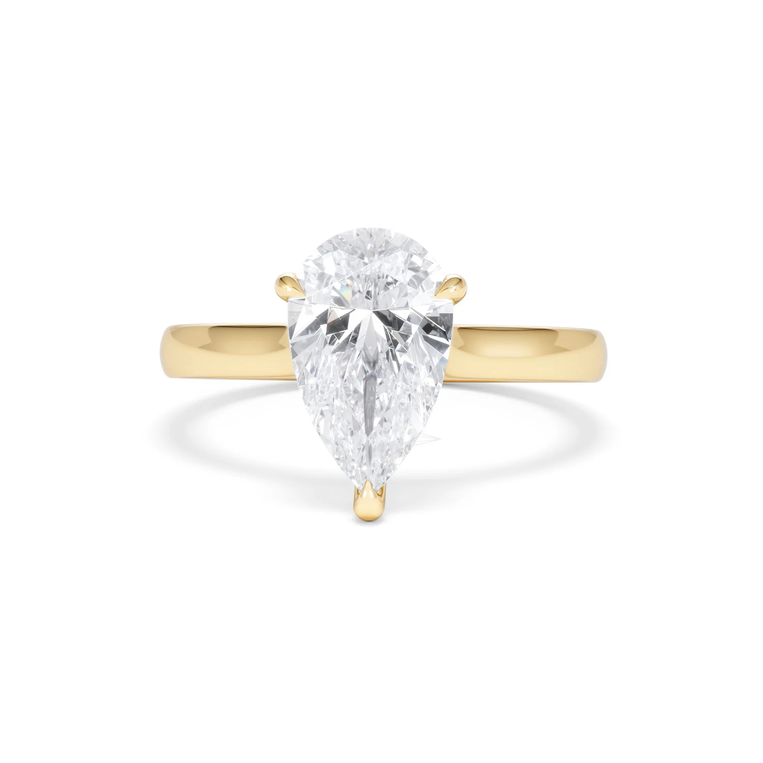 Amora Pear 2.00ct Lab Diamond Engagement Ring F/VS Set in 18K Gold - Image 87
