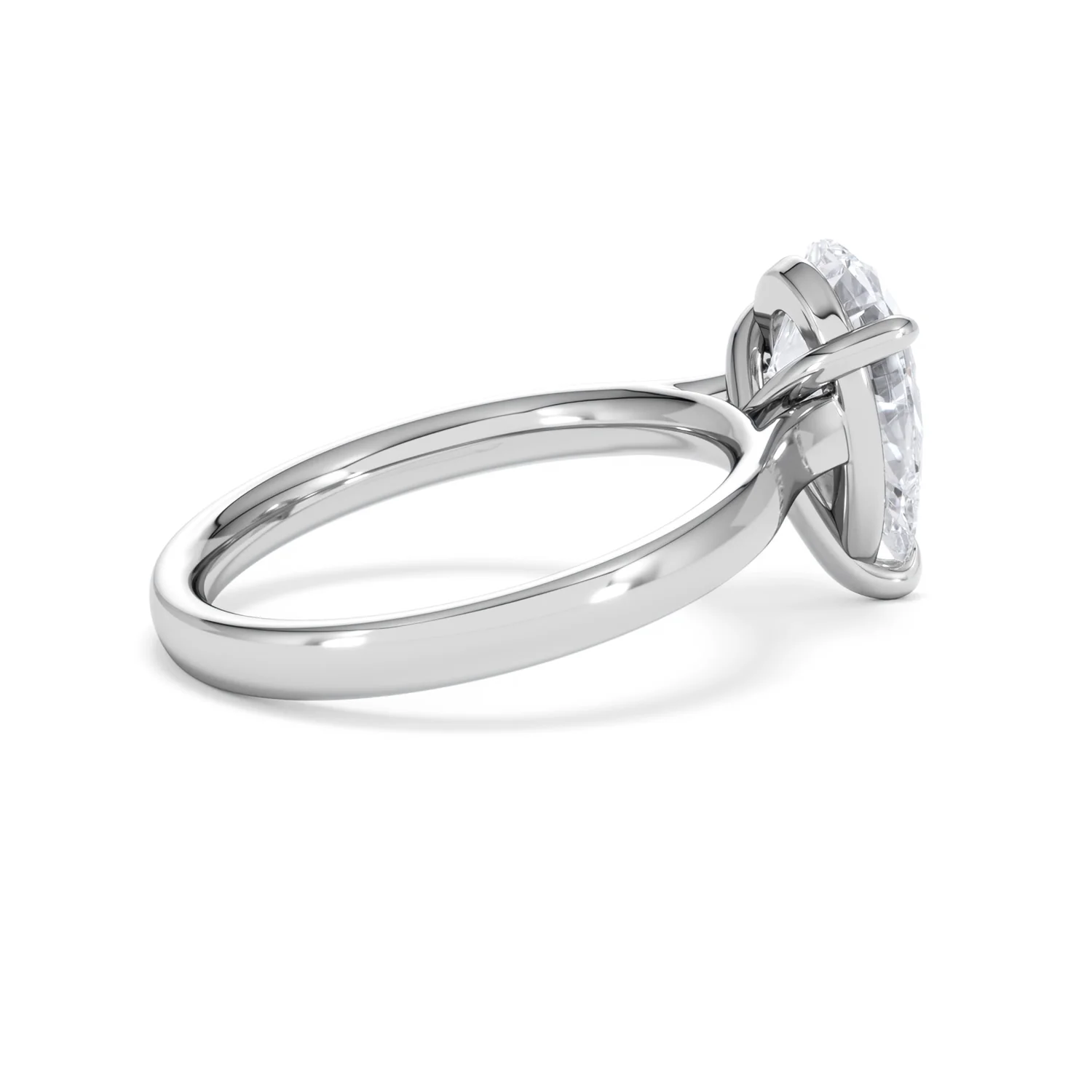 Amora Pear 2.00ct Lab Diamond Engagement Ring F/VS Set in 18K White Gold - Image 33