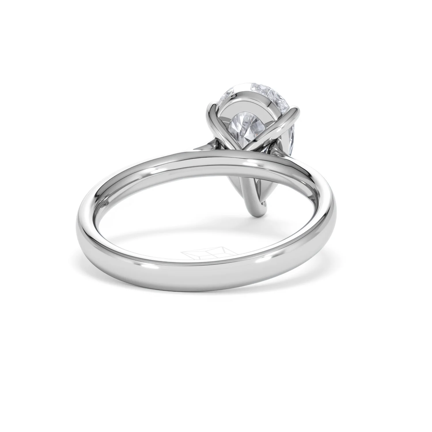 Amora Pear 2.00ct Lab Diamond Engagement Ring F/VS Set in 18K White Gold - Image 44