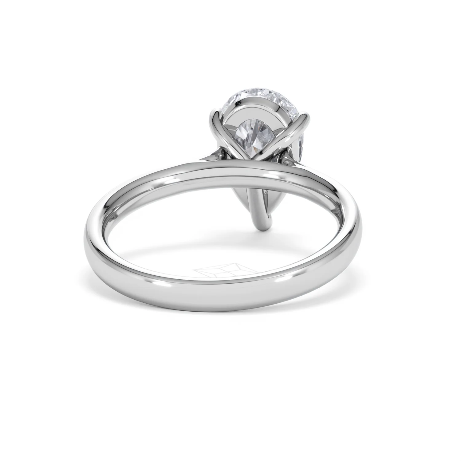 Amora Pear 2.00ct Lab Diamond Engagement Ring F/VS Set in 18K White Gold - Image 45