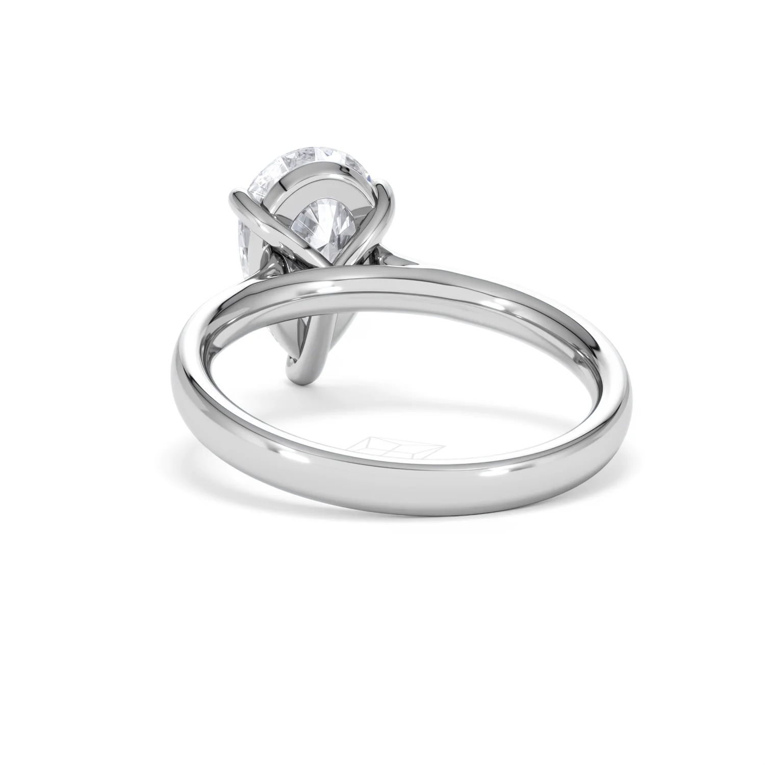 Amora Pear 2.00ct Lab Diamond Engagement Ring F/VS Set in 18K White Gold - Image 52
