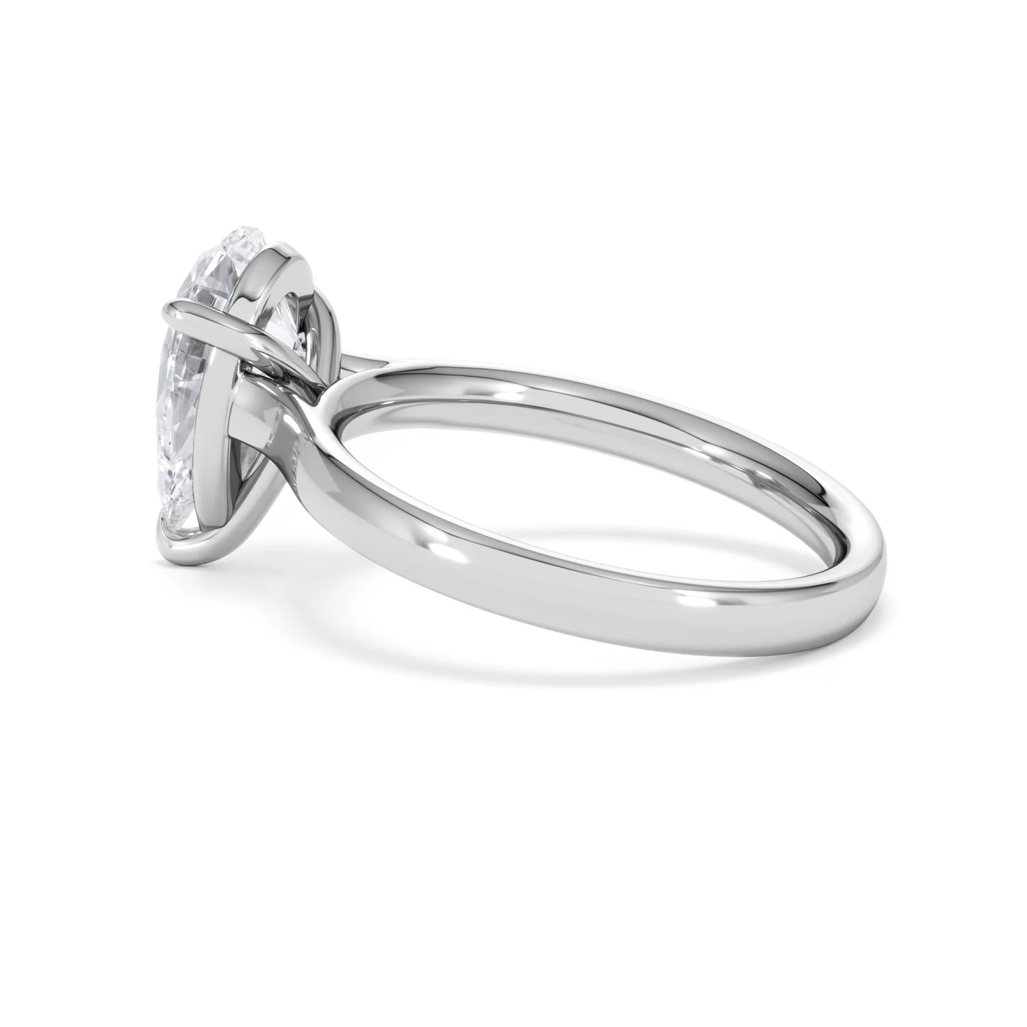 Amora Pear 2.00ct Lab Diamond Engagement Ring F/VS Set in 18K White Gold - Image 63