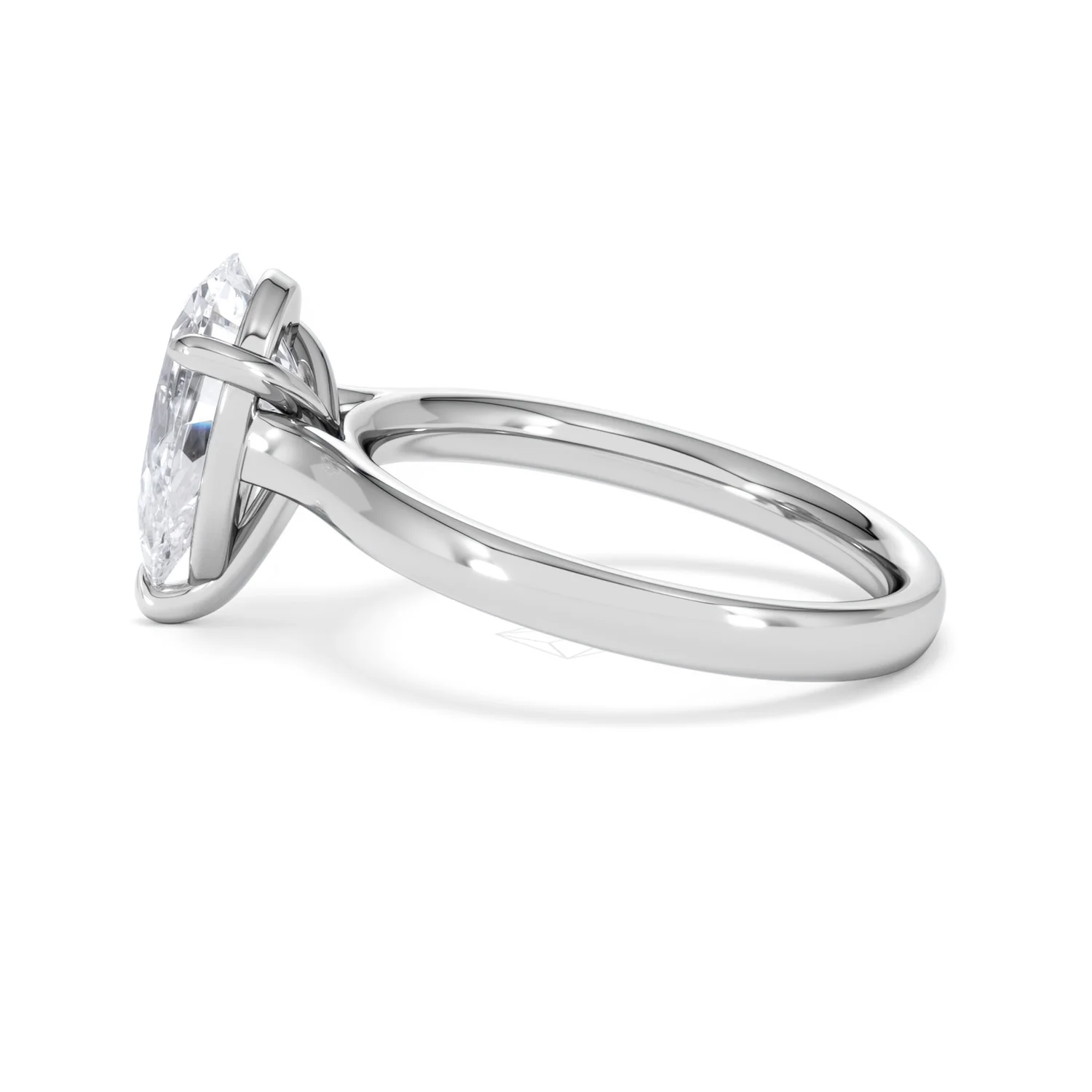 Amora Pear 2.00ct Lab Diamond Engagement Ring F/VS Set in 18K White Gold - Image 66