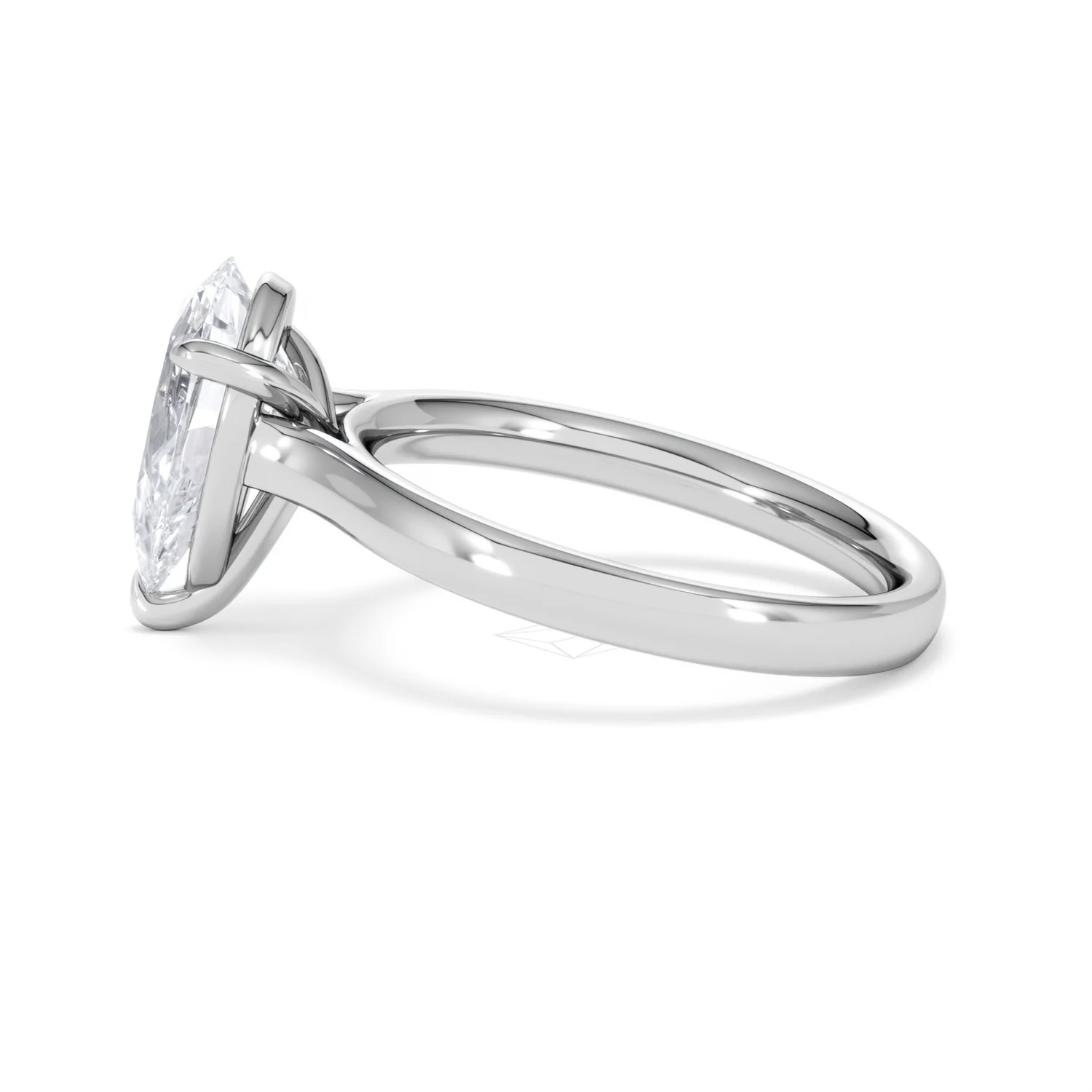 Amora Pear 2.00ct Lab Diamond Engagement Ring F/VS Set in 18K White Gold - Image 67